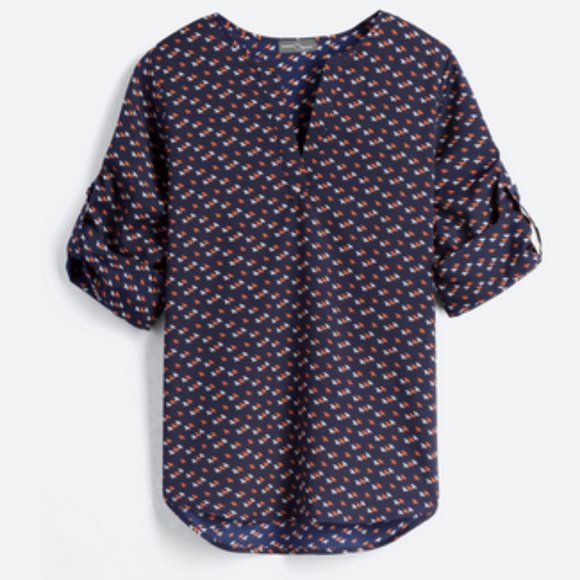 Market & Spruce Ivy Texture Blouse Size:M - Picture 2 of 6